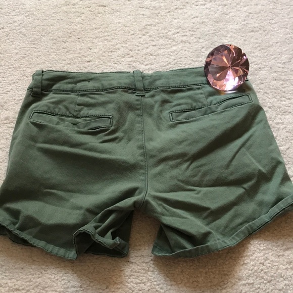 Green Midi Shorts - Picture 4 of 4
